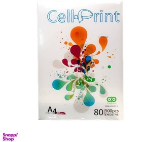 تصویر کاغذ سل پرینت (Cell-print) 80گرم بسته 10 عددی سفید 