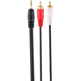 تصویر کابل 1 به 2 صدا Gold Oscar RCA 1.5m Gold Oscar RCA 1.5m Audio Cable