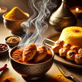 تصویر ادویه جوجه کباب ذغالی 