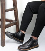 تصویر نیم بوت مردانه کت سایز ۴۱ تا ۴۴ رنگ مشکی و عسلی 