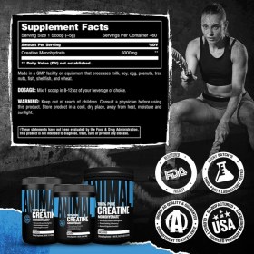 تصویر کراتین انیمال ۳۰۰ گرم مونوهیدرات میکرونیزه 