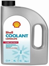 تصویر ضدیخ خنک کننده ضروری 3 لیتر ضد یخ 37 درجه آبی آماده برای استفاده شل اورحینال Shell 