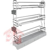 تصویر سبد سوپری کنار گاز پلاتین مدل ۳۴۴۷ سه طبقه 