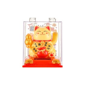 تصویر مانکی نکو - گربه شانس فنگ شویی خورشیدی سایز Maneki-neko - Solar Feng Shui Lucky Cat