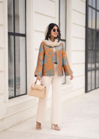 تصویر مانتو goli نارنجی 