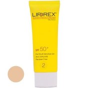 تصویر کرم ضد آفتاب رنگی لیپورکس SPF50 مدل SP.DS.02 مناسب پوست های حساس حجم 40 میلی لیتر 