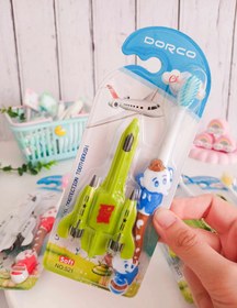 تصویر مسواک فیل هواپیما دار Airplane elephant toothbrush