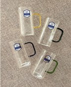 تصویر لیوان پیرکس مربعی دلی گلس مجموعه ۴ عددی 