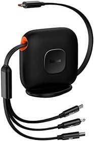 خرید و قیمت Baseus (3-in-1) 100W Charging Cable, Retractable Multi ...
