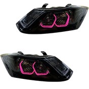 تصویر چراغ جلو اسپرت کوییک کروز مدل 3D-WILD صورتی داخل مشکی بدون موتور دو عددی 