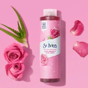 تصویر شامپو بدن سنت ایوز مدل REFRESHING حاوی آب رز و عصاره آلوئه ورا ST.IVES REFRESHING BODY WASH ROSE WATER & ALOE VERA