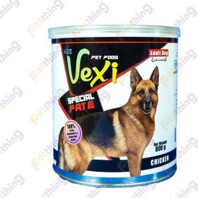 تصویر کنسرو پته ای سگ وکسی طعم گوشت مرغ 800 گرمی VEXI dog With chicken 800 ML