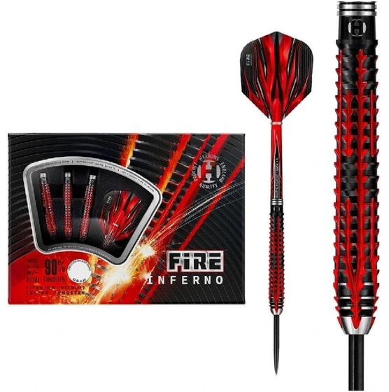 Dards Harrows Fire Inferno 25g - 90% Tungstène - Pointe D'Acier