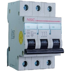 تصویر کلید مینیاتوری سه فاز 63 آمپر مدل C63 