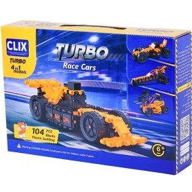 تصویر ساختنی 104 قطعه turbo کلیکس Clix Turbo Construction , 104 Pieces