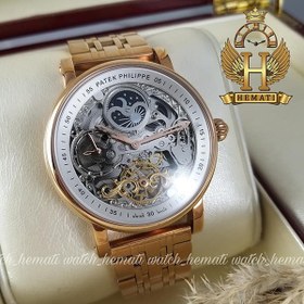 تصویر ساعت مچی مردانه پتک فیلیپ اتوماتیک قلب باز Patek Philippe 