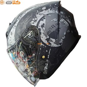 تصویر کلاه کاسکت راپیدو | بدون فک BLK BON Motorcycle helmet without jaw B UNIT 869