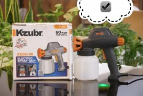 تصویر پیستوله رنگ برقی زوبر 60 وات 700 میلی لیتر KESG-60 K10461 Kzubr KESG-60 K10461 Electric Spray Gun 60W Prefessional Power