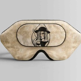 تصویر طرح دختر در کافه برای چشم بند خواب کورال Girl Design for Coral716 Sleep Mask