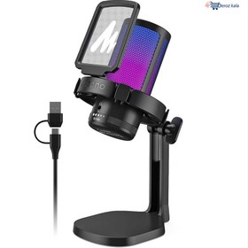 تصویر میکروفون استودیويی ماونو مدل DGM20 RGB MAONO DGM20 RGB Condenser Microphone