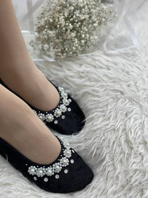 تصویر پاپوش طرح گل 