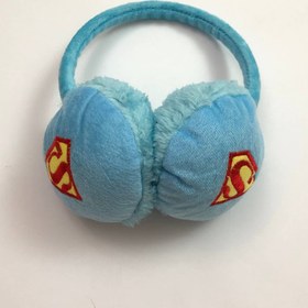 تصویر گوشگیر زمستانی پسرانه سوپرمن آبی Earmuffs superman for boys