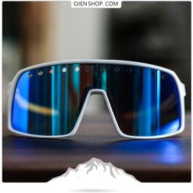 تصویر عینک دوچرخه سواریsturo oakleyسفید 