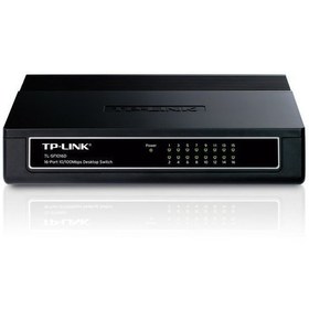 تصویر سوییچ 16 پورت مگابیتی تی پی-لینک TP-LINK TL-SF1016D کارکرده 