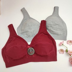 تصویر نیم تنه نخ پنبه ترک پاموک اعلا - زرشکی / دو ایکس لارج 