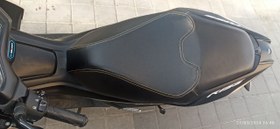 تصویر روکش زین طرح ایروکس - قرمز / توسی / مشکی aerox seat cover