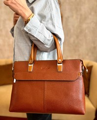 تصویر کیف زنانه چرم طبیعی _ترکیبی 