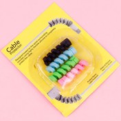 تصویر محافظ کابل سیلیکونی فنری ۴ تایی 