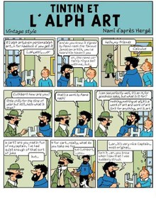 تصویر کتاب داستان Tintin And Alph art کتاب داستان تن تن هنر الفبا