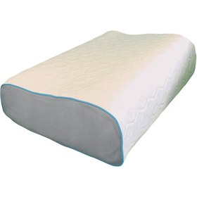 تصویر بالش طبی مموری فوم موج XL تنفسی Breathable wave XL memory foam medical pillow