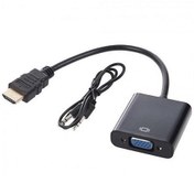 تصویر تبدیل HDMI به VGA رویال با خروجی صدا مدل RC-2010 Royal HDMI To VGA Cable with Audio Cable Adapter RC-2010