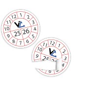 تصویر لیبل گچی دایره 