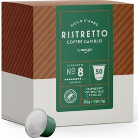 تصویر کپسول قهوه آمازون 50 عددی مدل Ristretto Amazon Nespresso Compatible Ristretto Capsules