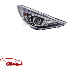 تصویر چراغ جلو فابریک چپ و راست مدرن همراه با لامپ و LED مناسب پژو 207 Peugeot 207 LED