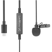 تصویر میکروفون یقه ای با سیم سارامونیک مدل LavMicro UC رابط Type-C SARAMONIC LavMicro UC Lavalier Microphone