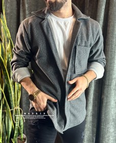 تصویر کت پشمی چهارخونه 