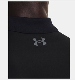 تصویر تی شرت مشکی مردانه لباس عملکرد Ua 30 Polo 1377374 001 آندرامور Under Armour 