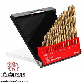 تصویر ست 19 عددی مته آهن Ronix مدل RH-5581 Set of 19 Ronix iron drills, model RH-5581