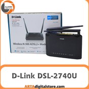 تصویر مودم روتر ADSL2 Plus دی-لینک مدل DSL-2740U Dlink DSL-2740U Adsl Modem