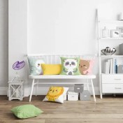 تصویر کوسن کودک طرح باغ وحش1 