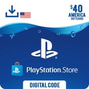 تصویر گیفت کارت پلی استیشن 40 دلار آمریکا PSN Giftcard USA 40 PLAYSTATION Gift CARD 40$