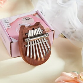 تصویر مینی کالیمبا مدل گربه چوبی 