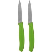 تصویر چاقوی پوست کن ویکتورینوکس مدل 6-7606L14B - بسته 2 عددی Victorinox 6-7606L114B Paring Knife - Pack of 2