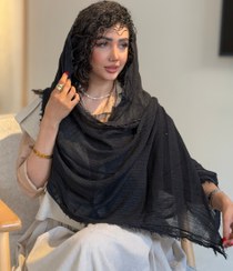 تصویر شال مشکی کنفی زارا 