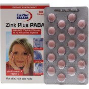 تصویر قرص زینک پلاس پابا یوروویتال Zinc Plus PABA Eurho Vital