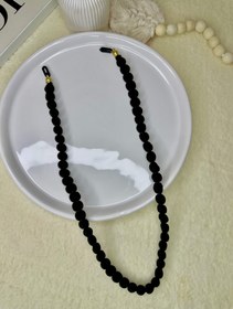 تصویر بند عینک پنبه ای کد ۱۴۲ - سفید مشکی 